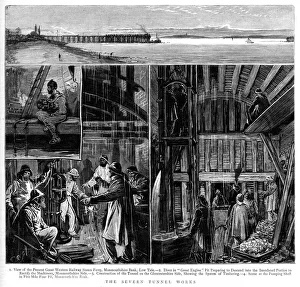 The Severn Tunnel works, 1880 The Severn Tunnel works, 1880