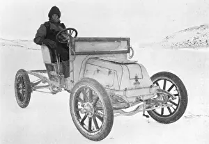 Shackleton's Motor Car on Sea Ice, circa 1907 Print