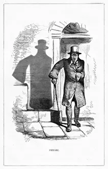 Shadow Drawing Print of a Gentleman