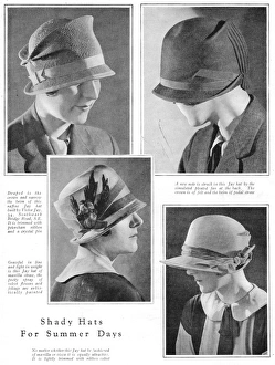 Shady hats from Jays for summer days in London, 1926 Shady hats from Jays for summer days in London, 1926