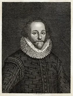 English Poet Biography Prints: Shakespeare / Anon