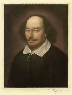 Print of William Shakespeare's portrait