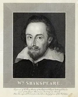 William Shakespeare Portrait Prints: Shakespeare / Dunfd / Sharp