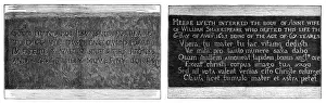 Stratford Upon Avon Landmarks Prints: Shakespeare Epitaph