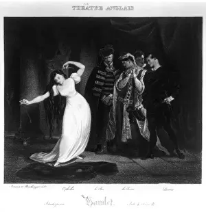 Hamlet Ophelia Print Act IV Scene V