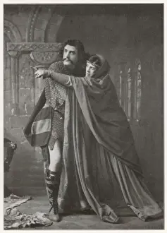 Macbeth Print with Matheson Lang and Hilda Britton