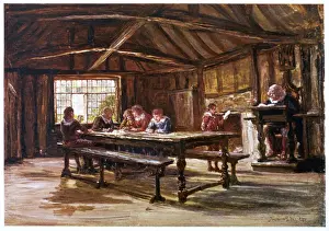 Stratford Upon Avon Landmarks Prints: Shakespeares School