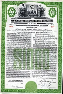 Share Certificate - New York, New Haven and Hartford Share Certificate - New York, New Haven and Hartford