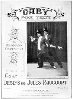 Sheet music for the Gaby Fox Trot featuring Gabys Deslys Sheet music for the Gaby Fox Trot featuring Gabys Deslys