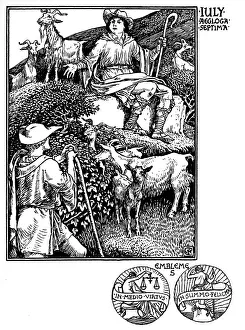 Shepherd's Calendar - Months of the year - July Shepherd's Calendar - Months of the year - July