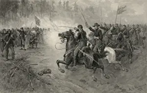 Victorian Art Prints: Sheridans charge