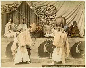 Japanese Historical Images Prints: Shinto priests