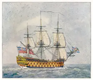 Historic British Warships Prints: SHIP ROYAL WILLIAM