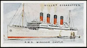 Vintage Ocean Liners UK Prints: SHIP WINDSOR CASTLE