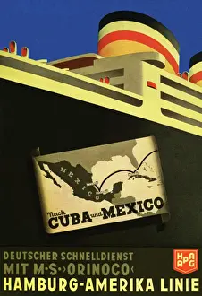 Hamburg-Amerika Line Shipping Poster Print 1940