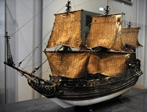 Ships model of the Prins Willem, 1651. Wood Ships model of the Prins Willem, 1651. Wood