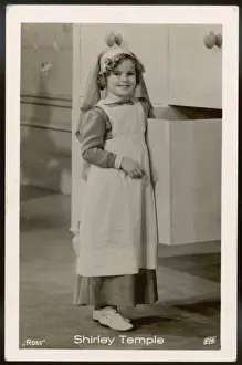 Shirley Temple Prints: Shirley Temple Print - Vintage Child Star in Nurses Uniform