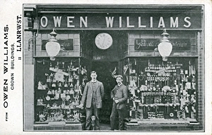 Shop-front - Premises of Owen Williams - Jeweller, Llanrwst Shop-front - Premises of Owen Williams - Jeweller, Llanrwst