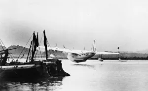 Short Empire flying boat Canopus on the Medway, Kent Short Empire flying boat Canopus on the Medway, Kent