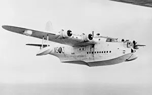 Short Sunderland flying boat in flight Short Sunderland flying boat in flight
