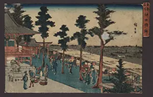 Traditional Japanese Shrines Prints: Shrine at Kanda