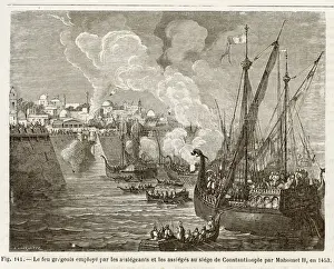 Byzantine Empire Fall Prints: Siege of Constantinople