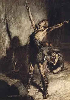 Siegfried Opera Prints: Siegfried and Notung