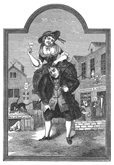 Sign of the Mischief Print: Oxford Street London Scene