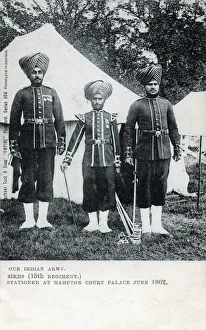 Sikh Soldiers - 15th Regiment - at Hampton Court Palace Sikh Soldiers - 15th Regiment - at Hampton Court Palace
