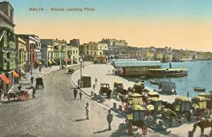 Silema, Malta - View of the long promenade Silema, Malta - View of the long promenade