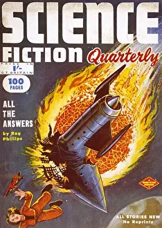 Retro Science Fiction Magazines Prints: Silent Partner / Sci-Fi