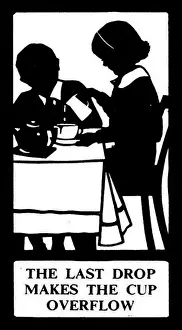Oakley Lawrence Artwork Prints: Silhouette, The Last Drop Makes the Cup Overflow