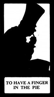 Silhouette, To Have a Finger in the Pie Silhouette, To Have a Finger in the Pie
