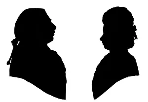 Silhouette portraits of King George III and Queen Charlotte Silhouette portraits of King George III and Queen Charlotte