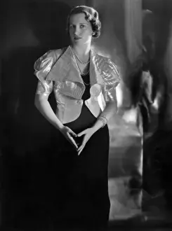 Silver Lame Evening Jacket Print, 1930s