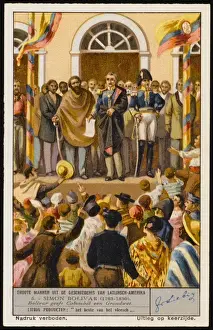 19th Century Politics Prints: Simon Bolivar