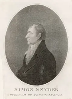 Simon Snyder Print - Portrait of an American statesman