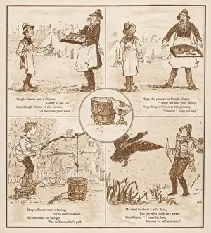 Nursery Rhyme Characters In Art Prints: Simple Simon / Andre