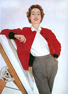 Simpsons of Piccadilly jacket and slacks, 1954 Simpsons of Piccadilly jacket and slacks, 1954