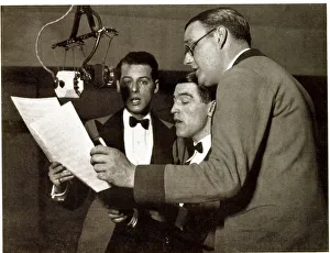 Three singers, BBC Dance Band, Broadcasting House Three singers, BBC Dance Band, Broadcasting House