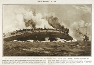 Sinking of the Blucher in Great War Deeds, WW1 Sinking of the Blucher in Great War Deeds, WW1
