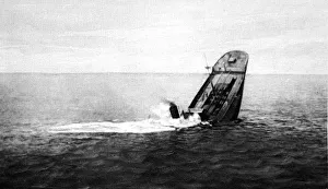 Sinking British Merchant Ship, 1916 Sinking British Merchant Ship, 1916
