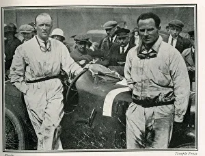 Sir Henry Segrave and his mechanic Paul Dutoit Sir Henry Segrave and his mechanic Paul Dutoit