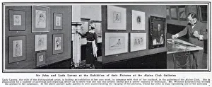 Sir John and Lady Lavery at the exhibition of their pictures at the Alpine Club Galleries Sir John and Lady Lavery at the exhibition of their pictures at the Alpine Club Galleries