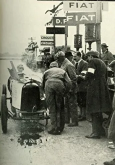 Sir Malcolm Campbell at the Brooklands pits Sir Malcolm Campbell at the Brooklands pits