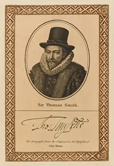 Print of Sir Thomas Smith, East India Company Diplomat with Autograph