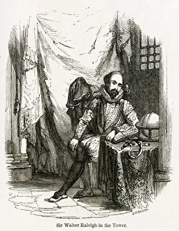 Sir Walter Raleigh in Tower of London Sir Walter Raleigh in Tower of London