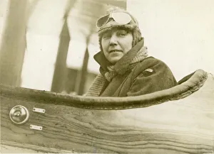 Sister Hilda Hope McMaugh, AIF, in an aircraft at the C? Sister Hilda Hope McMaugh, AIF, in an aircraft at the C?