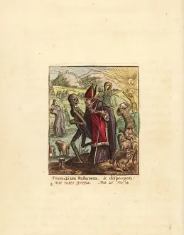 Skeleton of Death takes the arm of a Bishop Skeleton of Death takes the arm of a Bishop