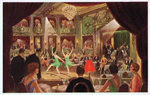 A sketch of a cabaret at the Theatre des Westens, Berlin, 19 A sketch of a cabaret at the Theatre des Westens, Berlin, 19